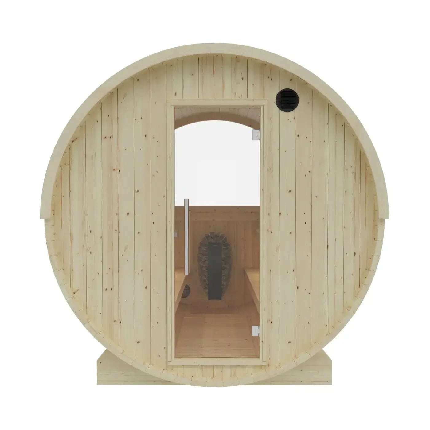 Tampere Finnish Barrel Sauna with WiFi Heater - Finnish Sauna Builders - Green Vista Living