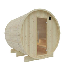 Tampere Finnish Barrel Sauna with WiFi Heater - Finnish Sauna Builders - Green Vista Living