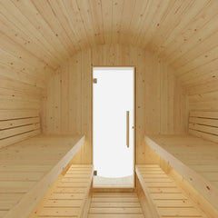Tampere Finnish Barrel Sauna with WiFi Heater - Finnish Sauna Builders - Green Vista Living
