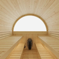 Tampere Finnish Barrel Sauna with WiFi Heater - Finnish Sauna Builders - Green Vista Living