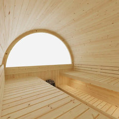 Tampere Finnish Barrel Sauna with WiFi Heater - Finnish Sauna Builders - Green Vista Living