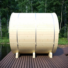 Tampere Finnish Barrel Sauna with WiFi Heater - Finnish Sauna Builders - Green Vista Living