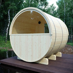 Tampere Finnish Barrel Sauna with WiFi Heater - Finnish Sauna Builders - Green Vista Living