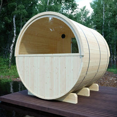 Tampere Finnish Barrel Sauna with WiFi Heater - Finnish Sauna Builders - Green Vista Living
