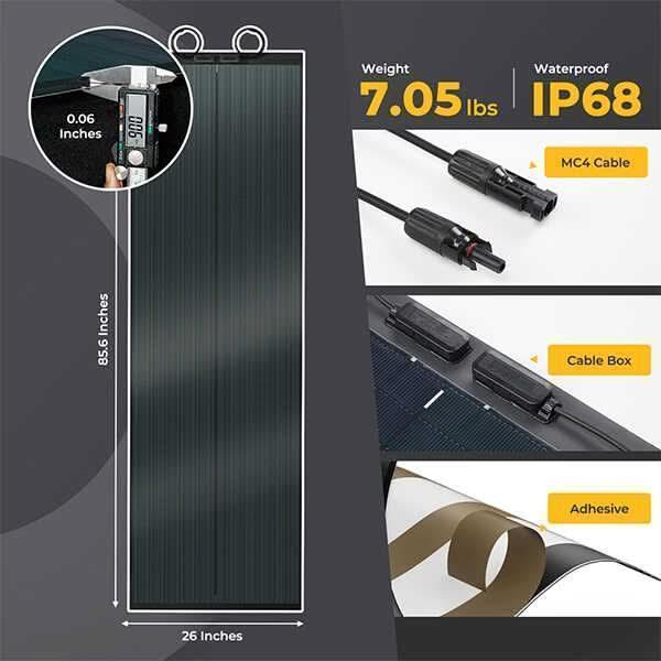 BougeRV 12V 400 Watt CIGS Flexible Solar Kit - Green Vista Living