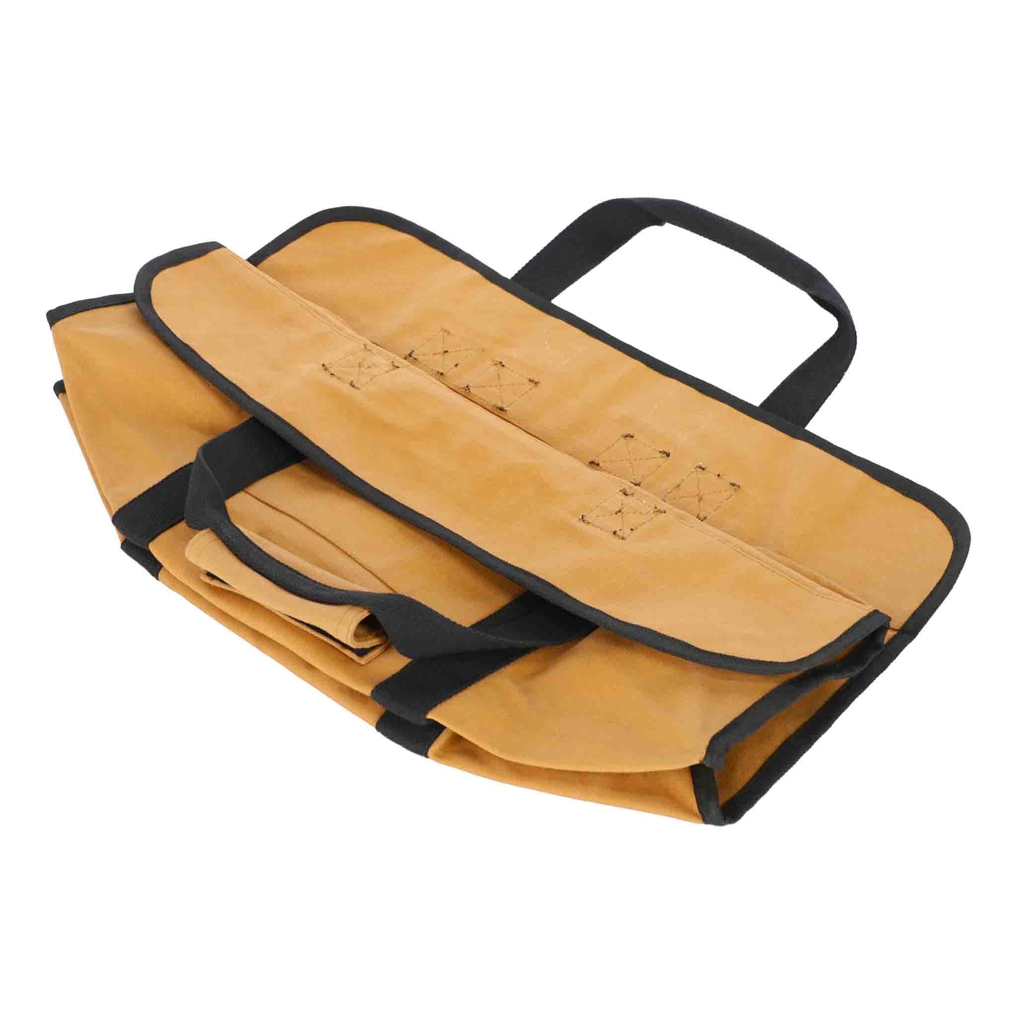 Tote Shape Canvas Firewood Log Carriers - Green Vista Living