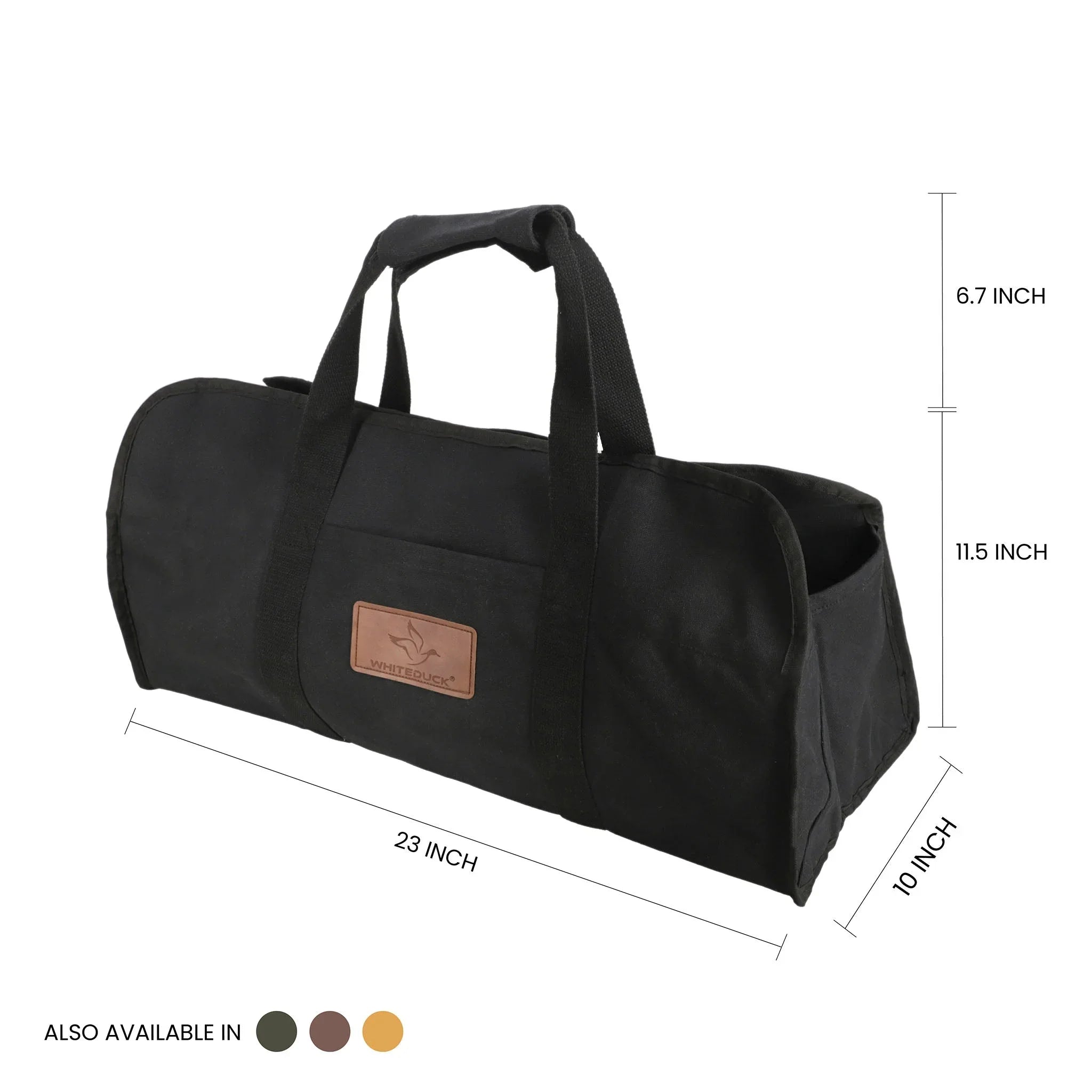 Tote Shape Canvas Firewood Log Carriers - Green Vista Living