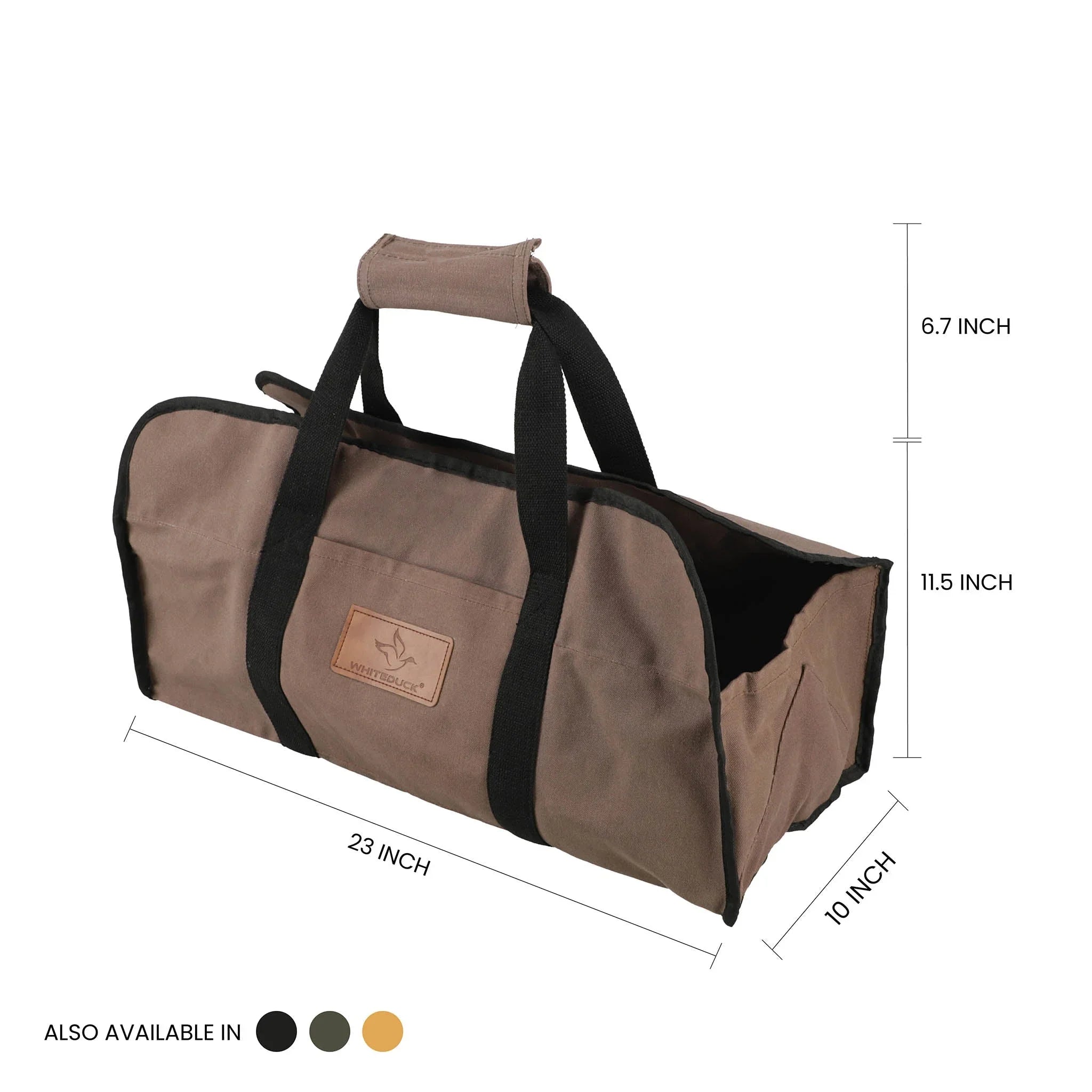 Tote Shape Canvas Firewood Log Carriers - Green Vista Living