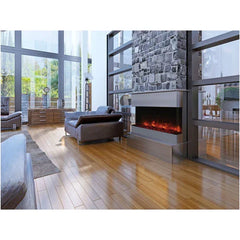 Amantii 40 Inch Tru-View XL Deep Built-In Indoor Outdoor 3 Three Sided Electric Fireplace - Green Vista Living