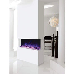 Amantii 50 Inch Tru-View XL Deep Built-In Indoor Outdoor 3 Three Sided Electric Fireplace