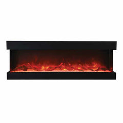 Amantii 50 Inch Tru-View XL Deep Built-In Indoor Outdoor 3 Three Sided Electric Fireplace