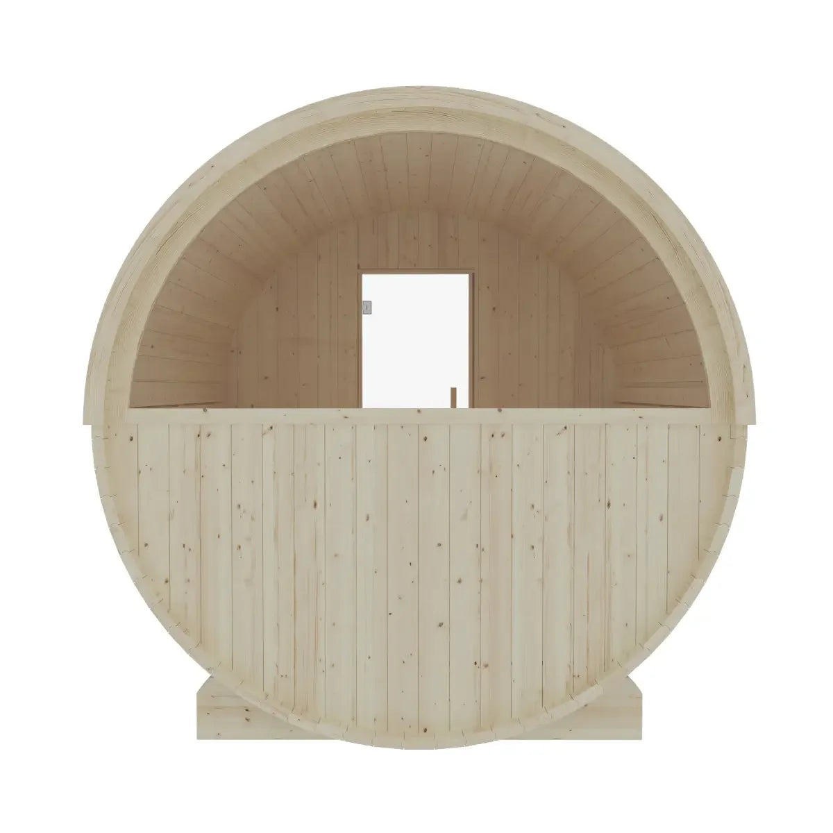 Turku Finnish Barrel Sauna with Terrace and WiFi Heater - Finnish Sauna Builders - Green Vista Living