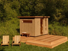 Kohler C2 Outdoor Traditional Sauna Kit – Douglas Fir | Up to 6 Persons - Green Vista Living