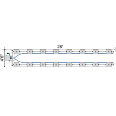 Current Culture H2O RDWC Hydroponic Grow System 2 Row 40" Plant Spacing | UC16XXL13