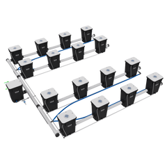 Current Culture H2O RDWC Hydroponic Grow System 4 Row 40" Plant Spacing | UCDB16XXL13