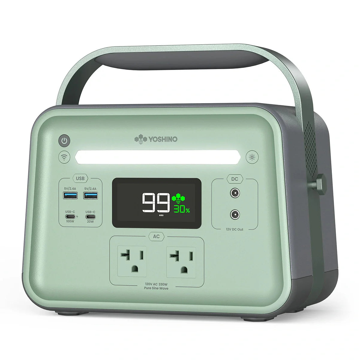 Yoshino B330 Solid-State Portable Power Station - 330W | 241Wh - Green Vista Living