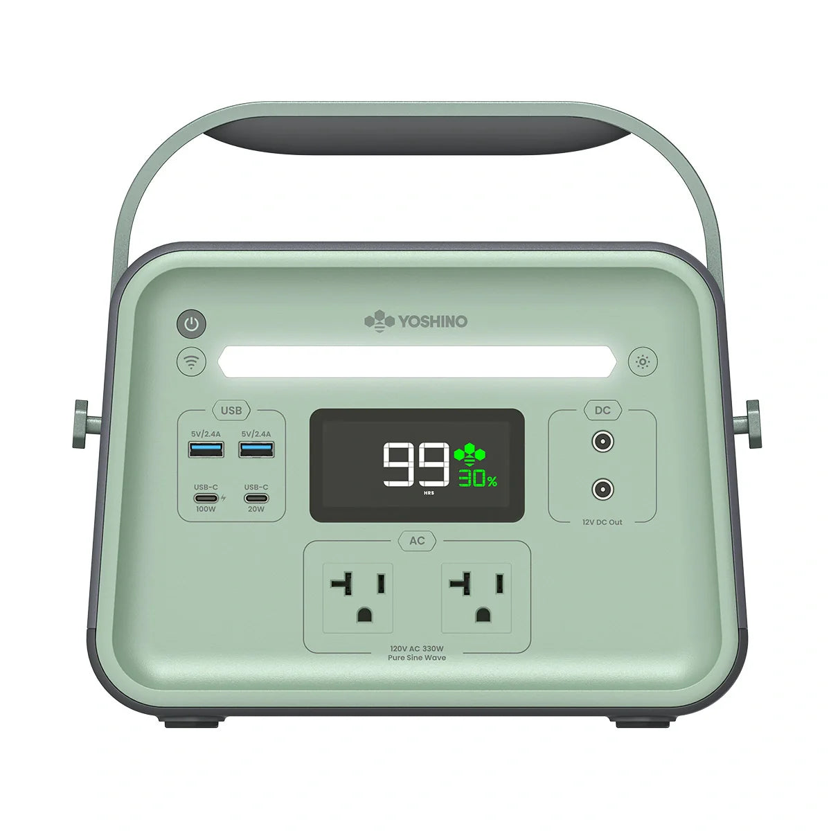 Yoshino B330 Solid-State Portable Power Station - 330W | 241Wh - Green Vista Living