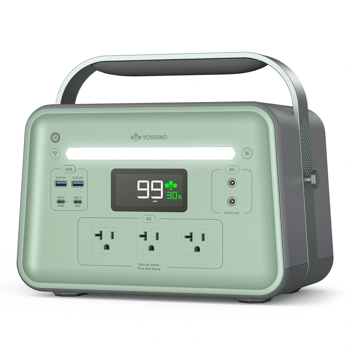 Yoshino B660 Solid-State Portable Power Station - 660W | 602Wh - Green Vista Living