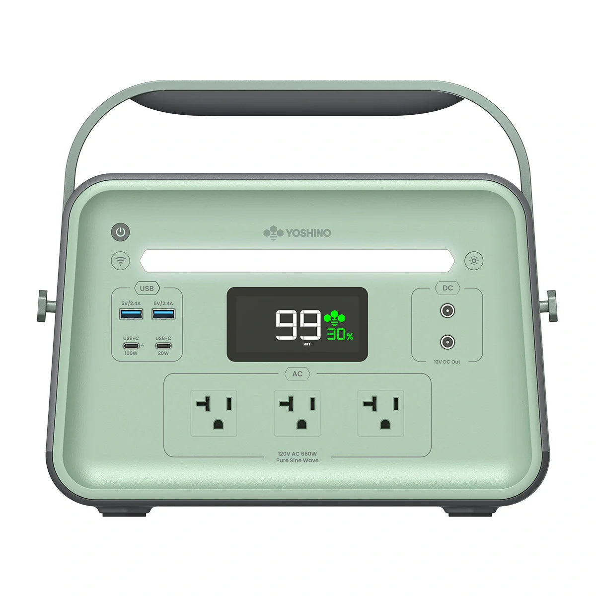 Yoshino B660 Solid-State Portable Power Station - 660W | 602Wh - Green Vista Living