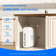 Waterdrop G3P800 Tankless RO System with UV Sterilizing Light - Green Vista Living
