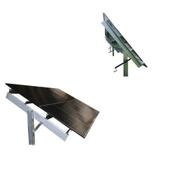 Sinclair SkyRack HD - Ground Mount Solar Rack for 12 / 18 / 24 / 36 or 48 Solar Panels | Made In USA | Engineered / Galvanized Steel | Fixed or Seasonal Tilt Adjust - Green Vista Living
