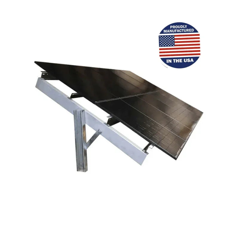 Sinclair SkyRack HD - Ground Mount Solar Rack for 12 / 18 / 24 / 36 or 48 Solar Panels | Made In USA | Engineered / Galvanized Steel | Fixed or Seasonal Tilt Adjust - Green Vista Living