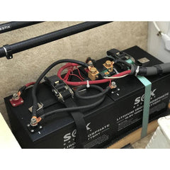 SOK Battery 24V 100Ah LiFePO4 Battery | 2,560wH / 2.56kWh Lithium Solar Battery - Green Vista Living