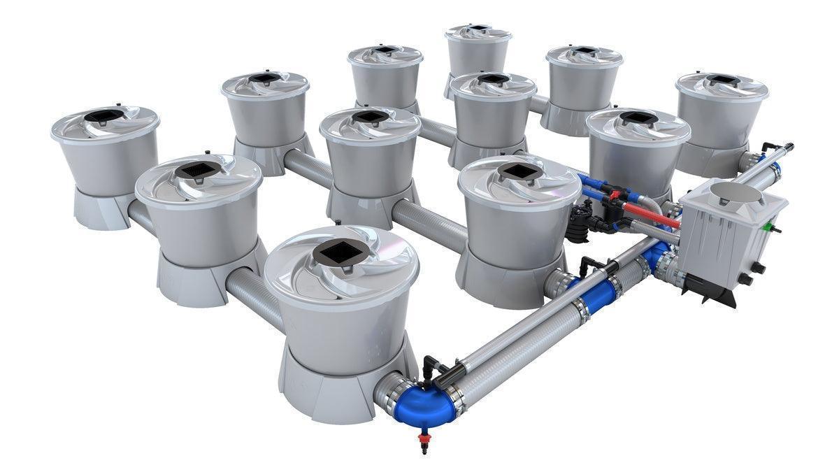 Alien Hydroponics - V-SYSTEM 12 Pot 4 Row Kit - Green Vista Living