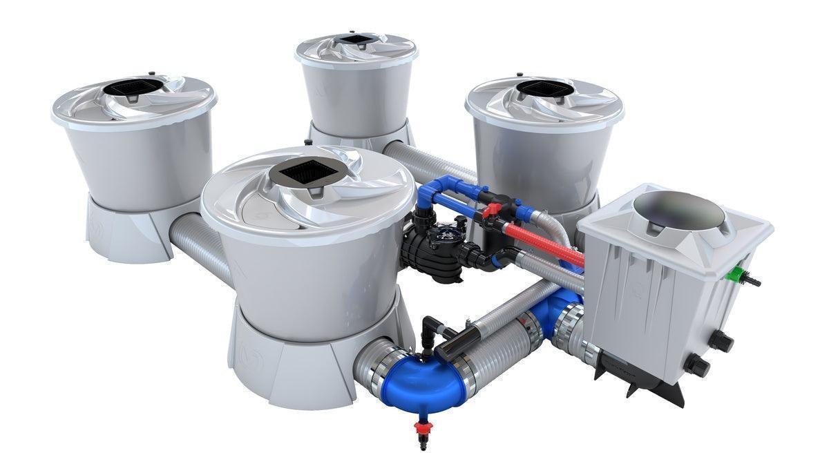 Alien Hydroponics - V-SYSTEM 4 Pot 2 Row Kit - Green Vista Living