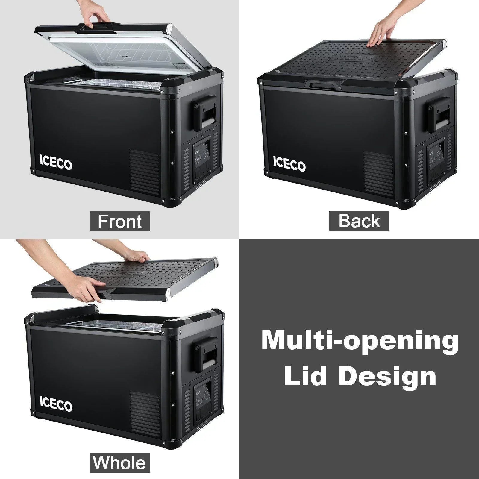 ICECO VL90ProD 95QT Dual Zone RV 12 Colt Fridge Plug in Cooler - Green Vista Living