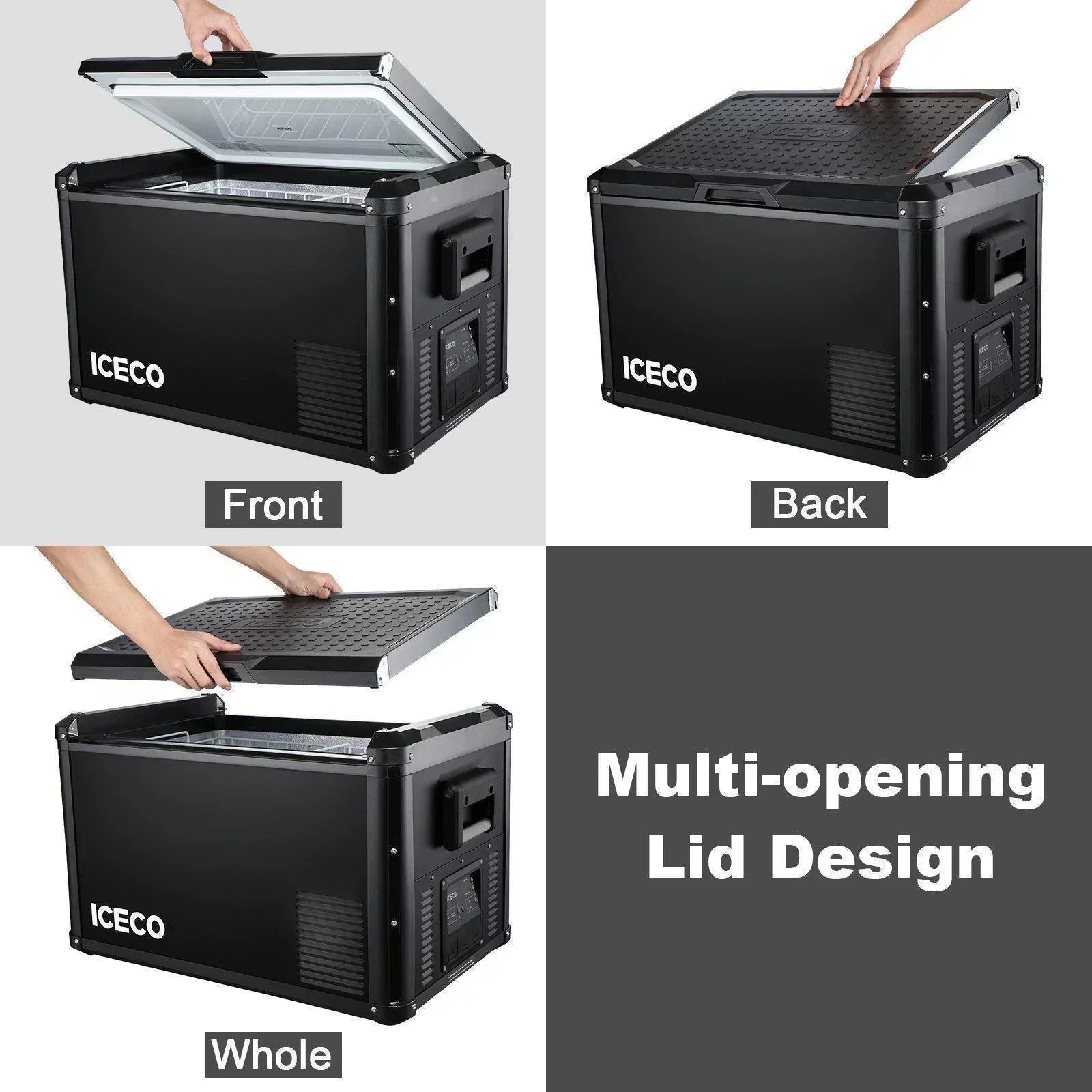 ICECO VL90ProD 95QT Dual Zone RV 12 Colt Fridge Plug in Cooler - Green Vista Living