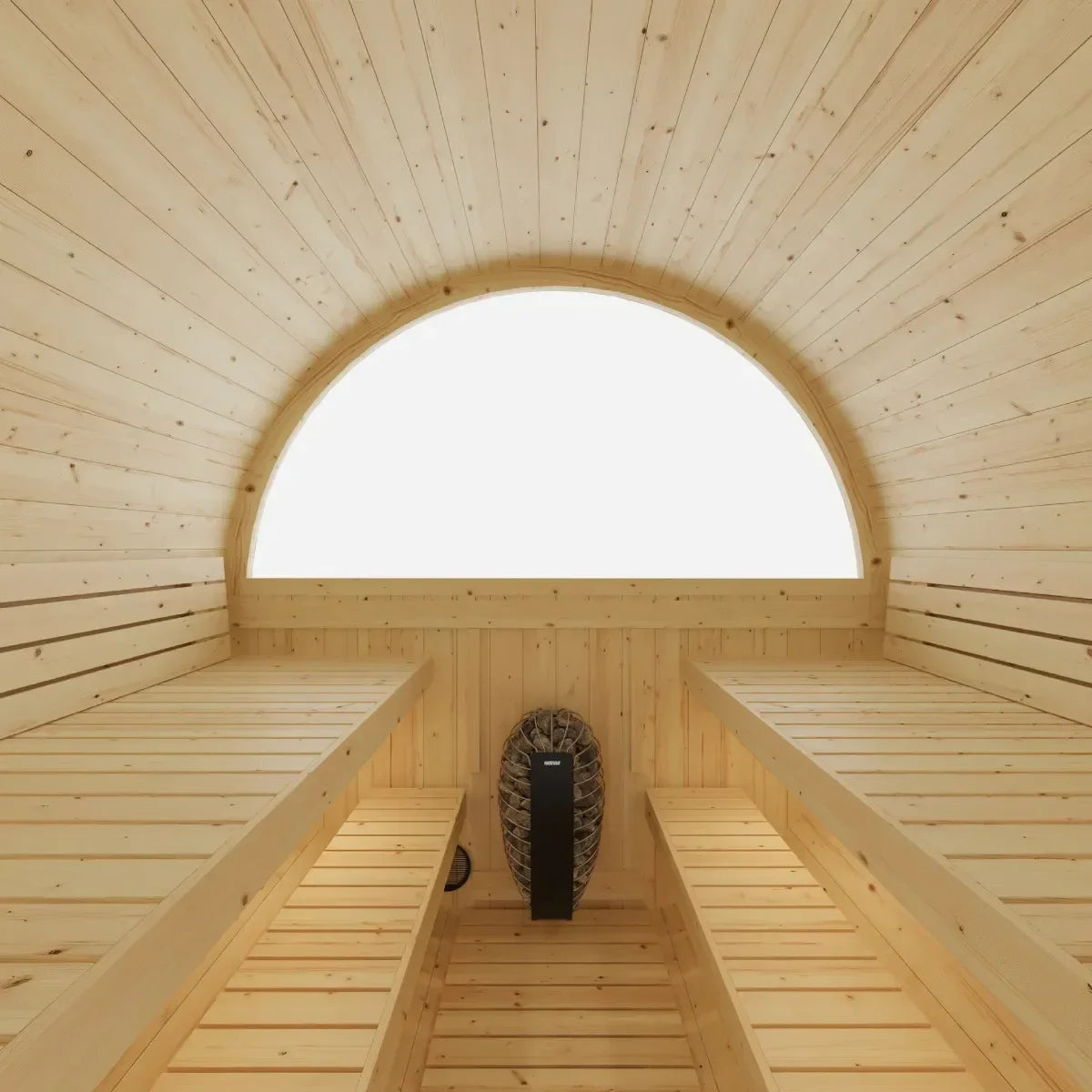 Vassa Finnish Barrel Sauna with WiFi Heater - Finnish Sauna Builders Finnish Sauna Builders