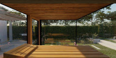 Thermasol Vue - Front Panoramic Glass, 3-4 Person, Outdoor Sauna - Green Vista Living