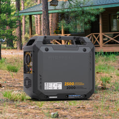 FIRMAN Power Equipment Inverter Gas Portable Generator 2500/2000W Recoil Start with Power Cord and CO ALERT