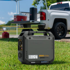 FIRMAN Power Equipment Inverter Gas Portable Generator 2500/2000W Recoil Start with Power Cord and CO ALERT
