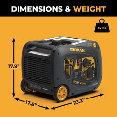 FIRMAN Power Equipment Inverter Portable Generator 3200/2900W Recoil Start
