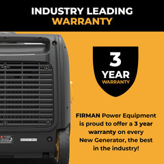 FIRMAN Power Equipment Inverter Portable Generator 3200W Remote Start