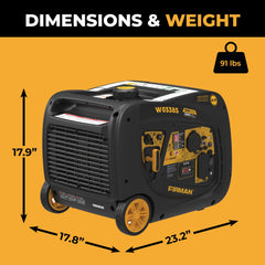 FIRMAN Power Equipment Inverter Portable Generator 3650/3300W WITH CO ALERT