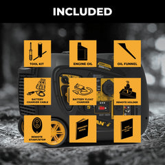 FIRMAN Power Equipment Inverter Portable Generator 4125/3300W Remote Start with CO ALERT