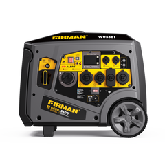 FIRMAN Power Equipment Gas Inverter Portable Generator 6650/5300 Watt 120/240V CO Alert