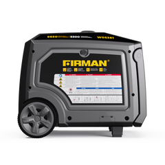FIRMAN Power Equipment Gas Inverter Portable Generator 6650/5300 Watt 120/240V CO Alert