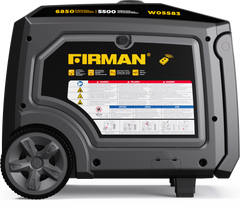 FIRMAN Power Equipment Gas Inverter Portable Generator 6850/5500 Watt Remote Start 120/240V CO Alert