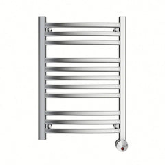 Mr.Steam Broadway 28 in. W. Towel Warmer with Digital Timer in Polished Chrome