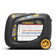FIRMAN Power Equipment Refurbished Dual Fuel Inverter 4000/3200W Electric Start With CO Alert