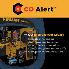 FIRMAN Power Equipment Dual Fuel Inverter Portable Generator 4125/3300W Electric Start with CO ALERT