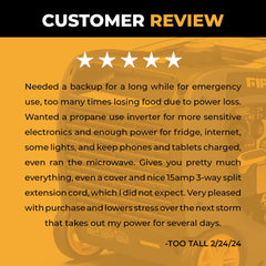FIRMAN Power Equipment Dual Fuel Inverter Portable Generator 4125/3300W Electric Start with CO ALERT