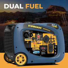 FIRMAN Power Equipment Dual Fuel Inverter Portable Generator 4125/3300W Electric Start with CO ALERT