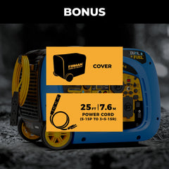 FIRMAN Power Equipment Dual Fuel Inverter Portable Generator 4000/3200W Electric Start with CO ALERT