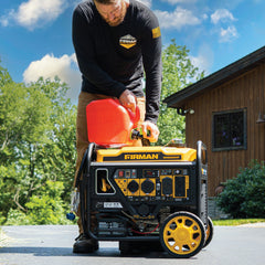 FIRMAN Power Equipment Dual Fuel Open Frame Inverter 4400/3500W Electric Start with CO ALERT