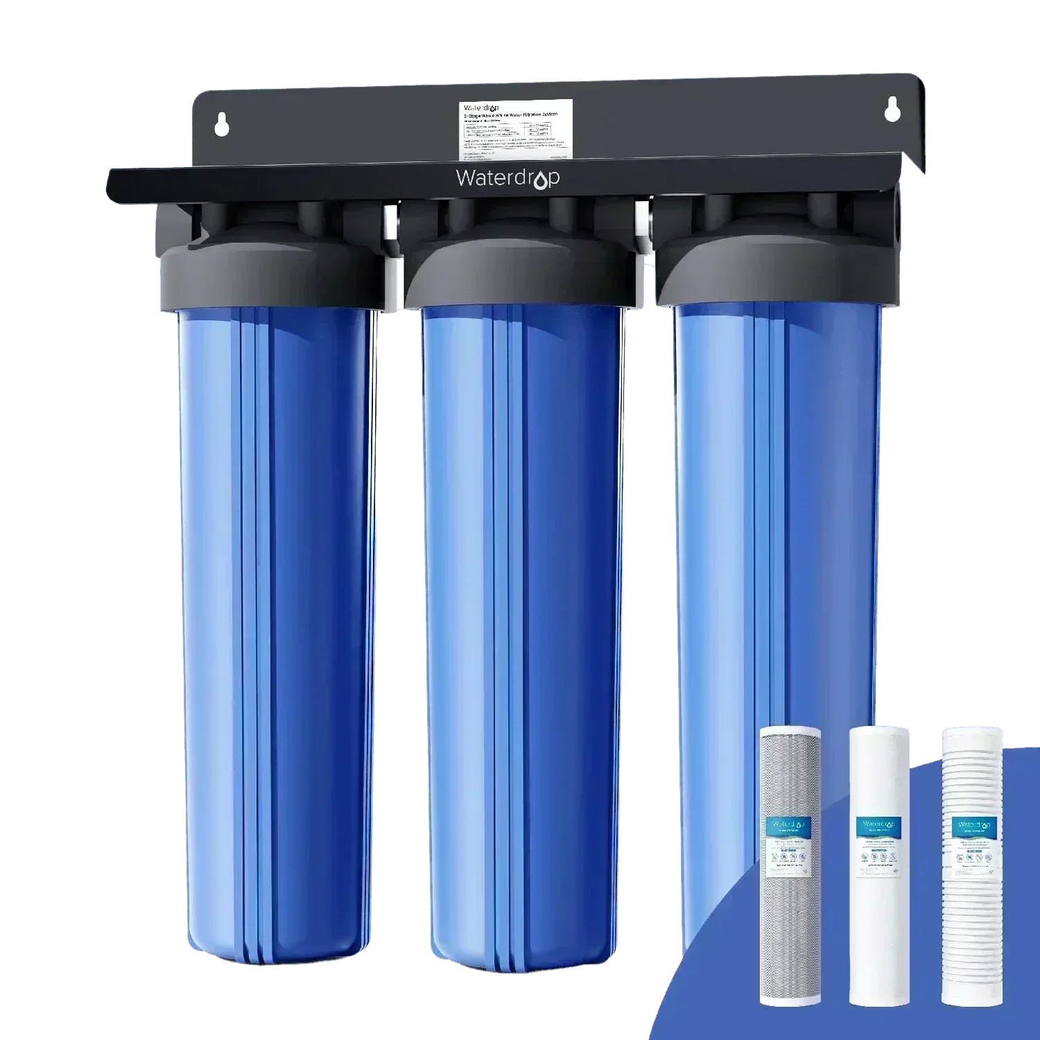 Waterdrop 2-Stage Whole House Water Filter System Reduce Iron&Manganese - Green Vista Living